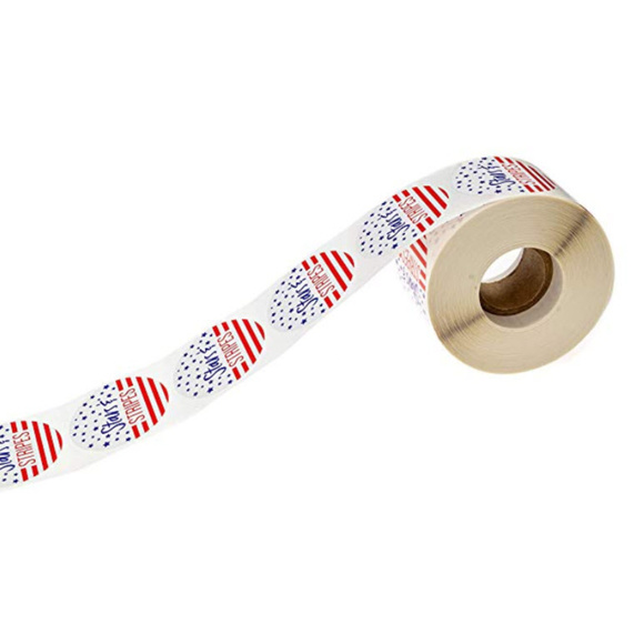 500 stars & stripes patriotic wafer stickers - Picture 6 of 8